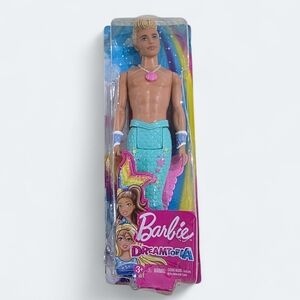 Barbie Dreamtopia Merman Ken Doll with Turquoise and Pink Tail 2018